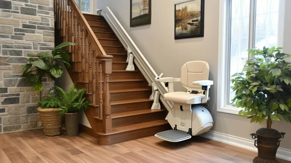 Monte-escalier pour sécuriser un escalier intérieur