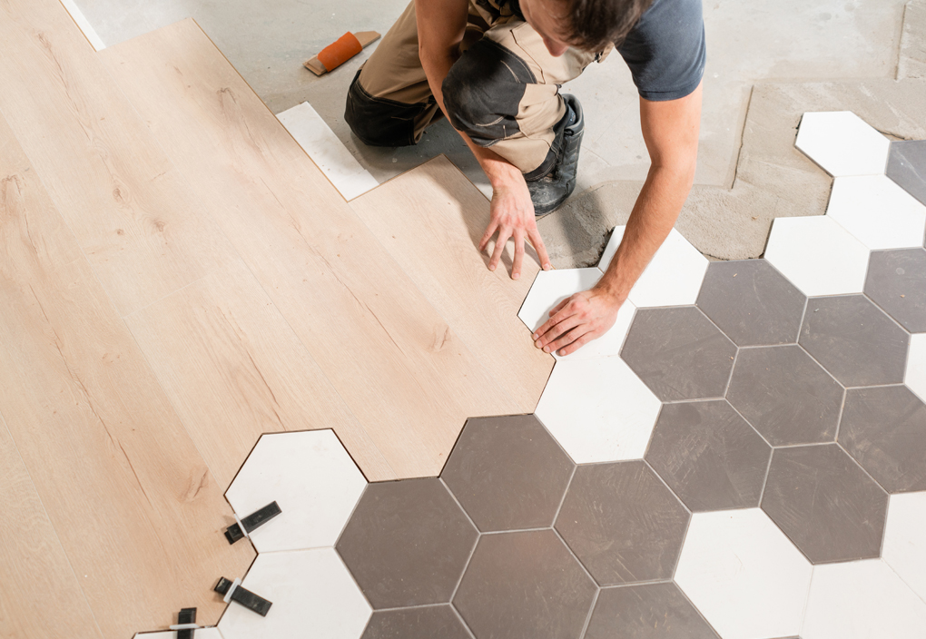 pose parquet et carrelage